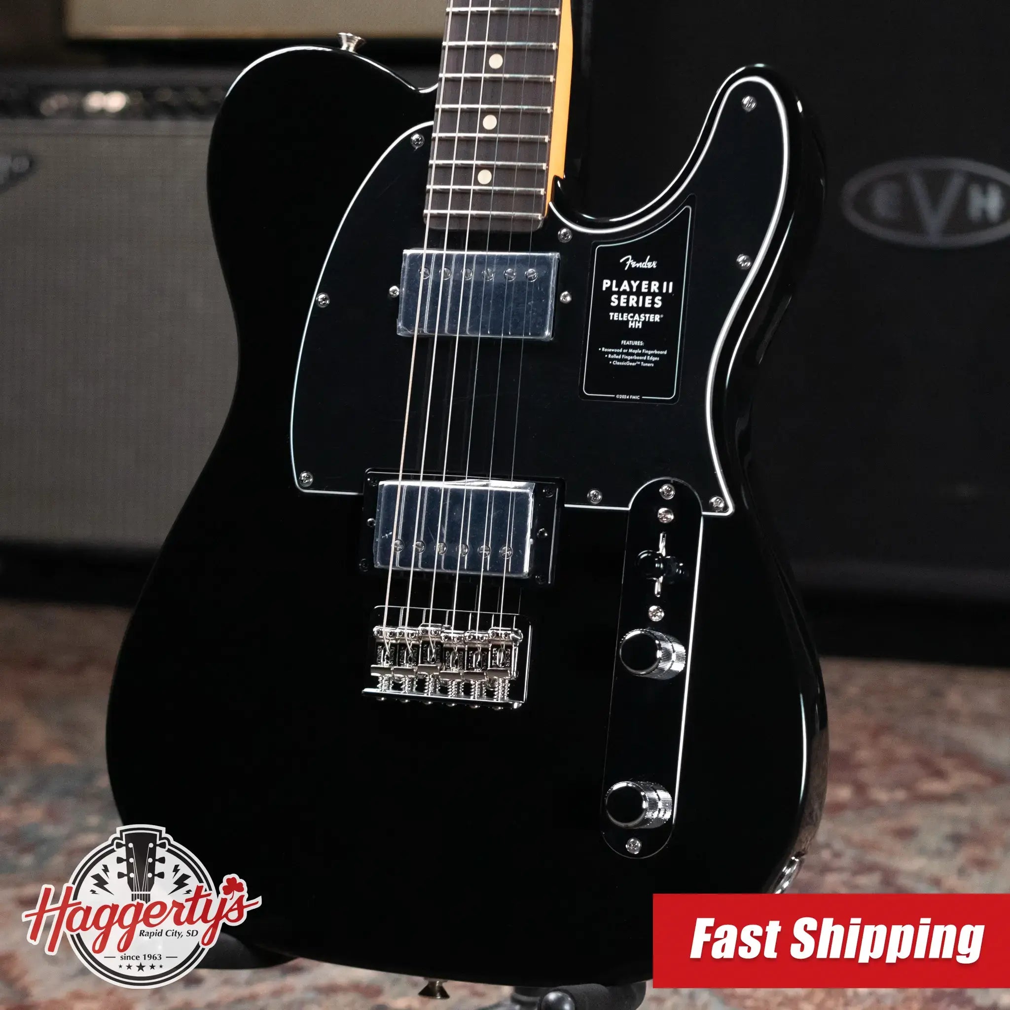 Fender Player II Telecaster HH Electric Guitar - Black