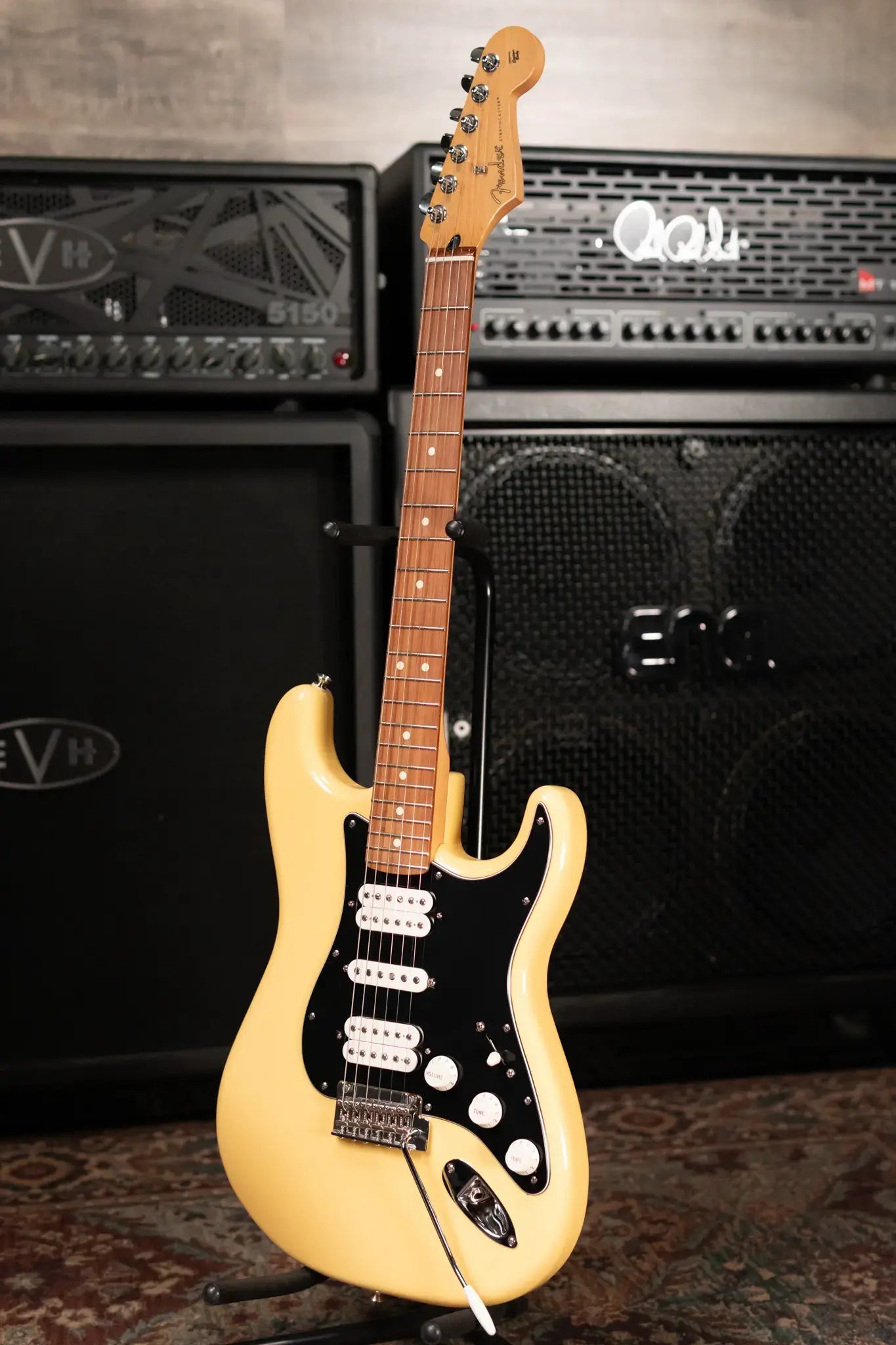 Fender Player Stratocaster HSH Electric Guitar, Buttercream w/ Gig Bag - Used