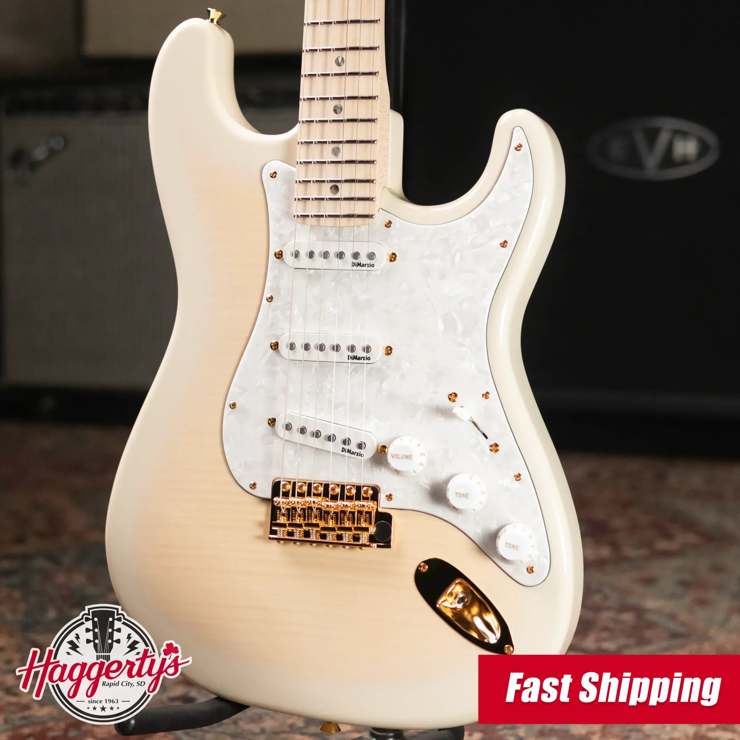 Fender Richie Kotzen Stratocaster Electric Guitar - Transparent White Burst with Gig Bag