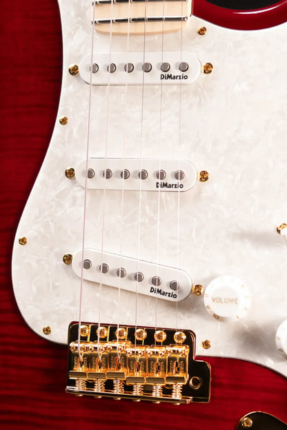 Fender Richie Kotzen Stratocaster, Maple Fingerboard Electric Guitar - Transparent Red Burst with Gig Bag