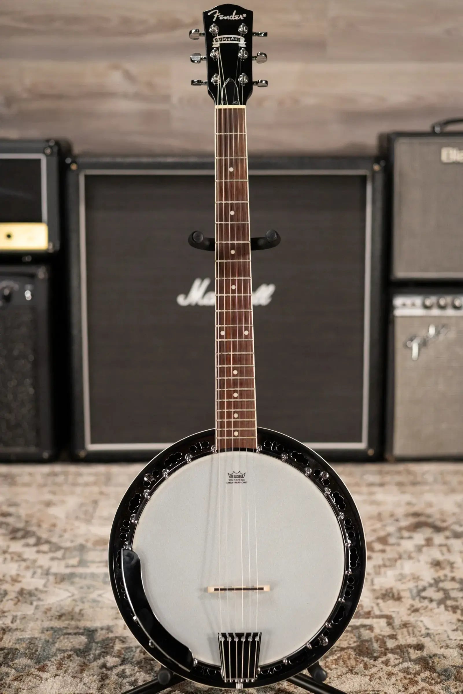 Fender Rustler 6-String Banjo with Hardshell Case - 3-Color Sunburst - Used