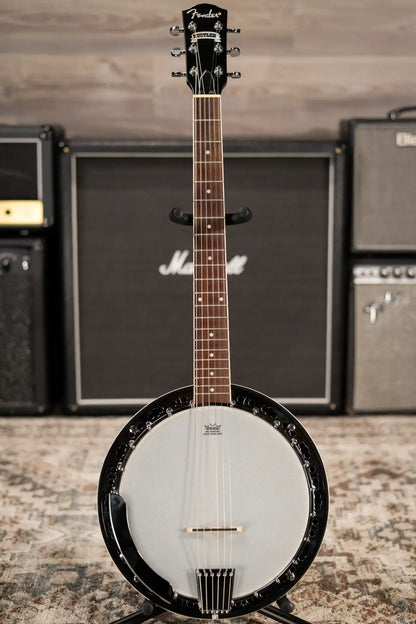 Fender Rustler 6-String Banjo with Hardshell Case - 3-Color Sunburst - Used