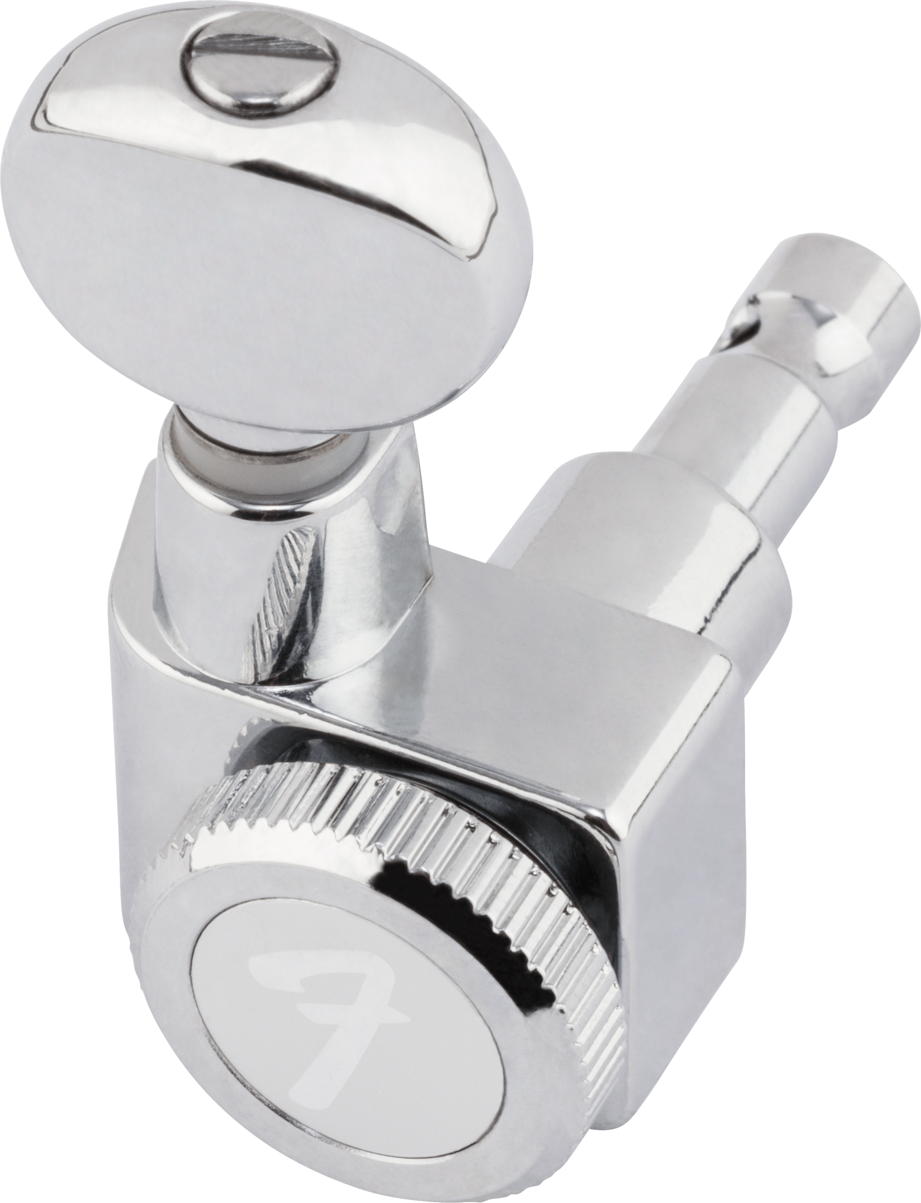 Fender Staggered Locking Tuners with Vintage-Style Buttons - Polished Chrome