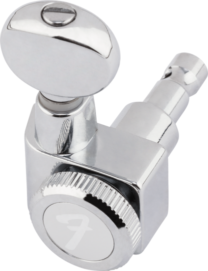 Fender Staggered Locking Tuners with Vintage-Style Buttons - Polished Chrome