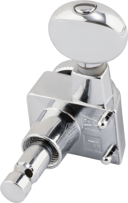 Fender Staggered Locking Tuners with Vintage-Style Buttons - Polished Chrome