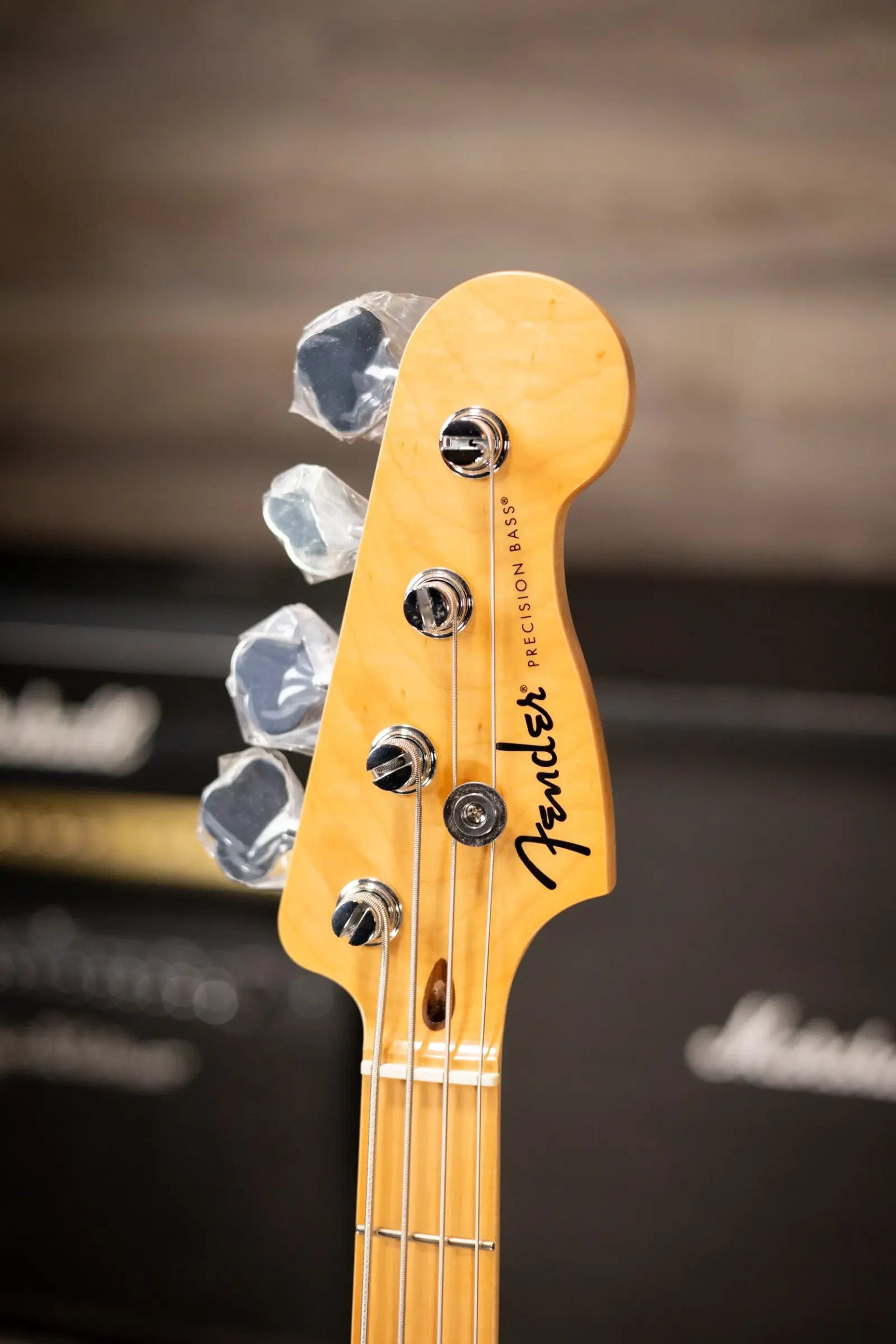 Fender Standard Precision Bass, Maple Fingerboard, White Pickguard - Candy Cola
