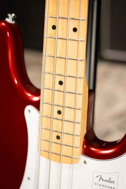 Fender Standard Precision Bass, Maple Fingerboard, White Pickguard - Candy Cola