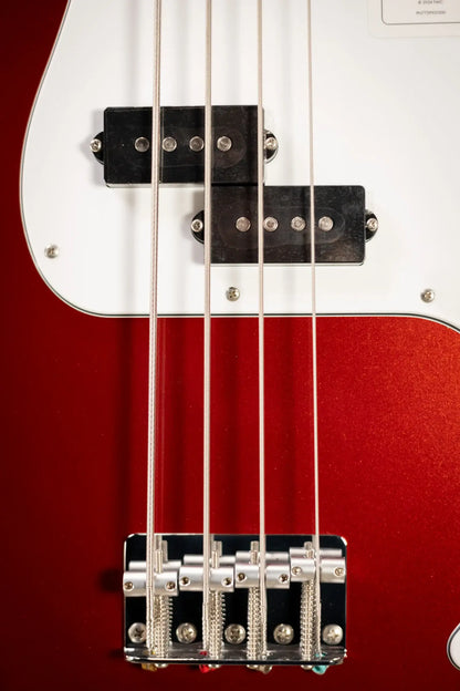 Fender Standard Precision Bass, Maple Fingerboard, White Pickguard - Candy Cola