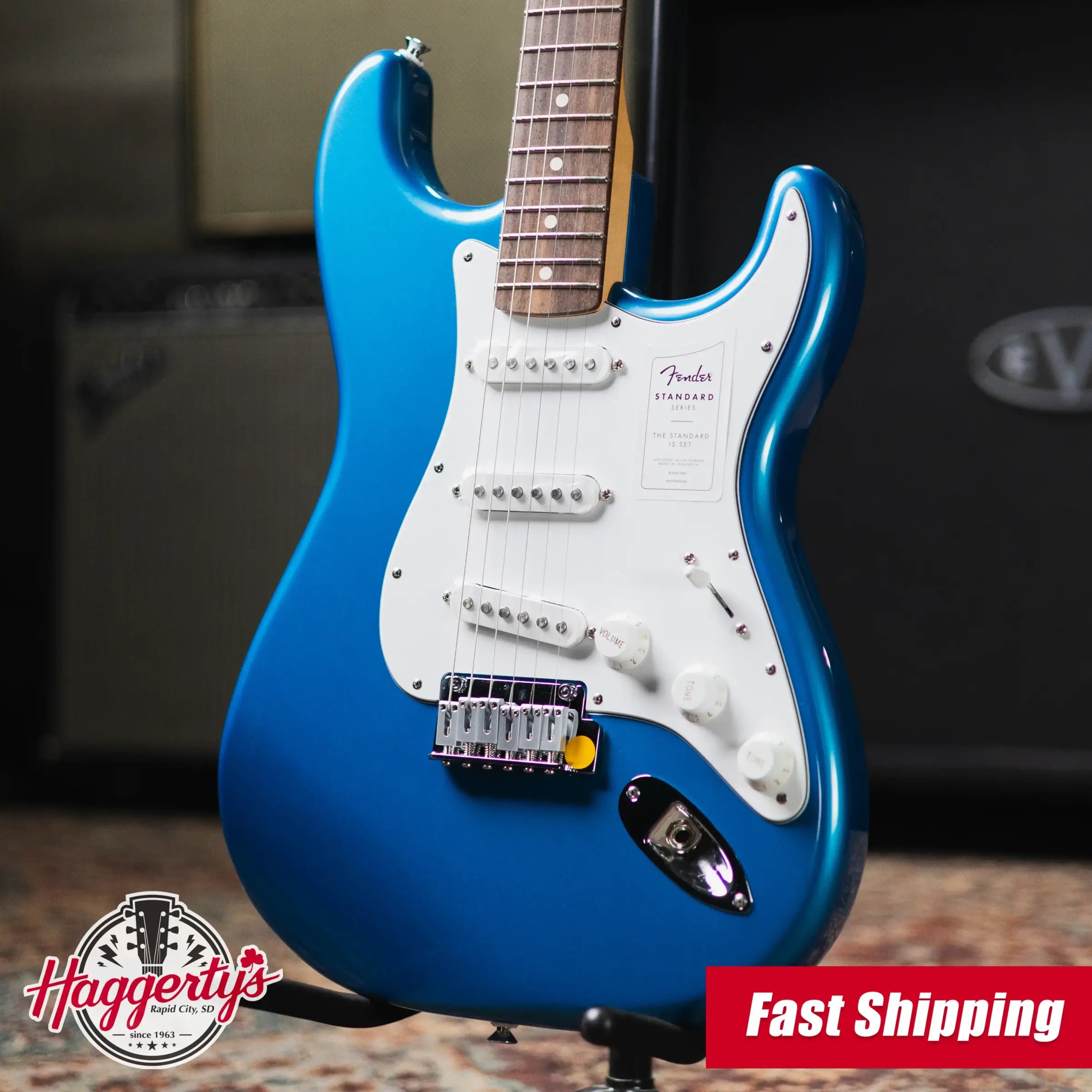 Fender Standard Stratocaster Electric Guitar - Aqua Marine Metallic