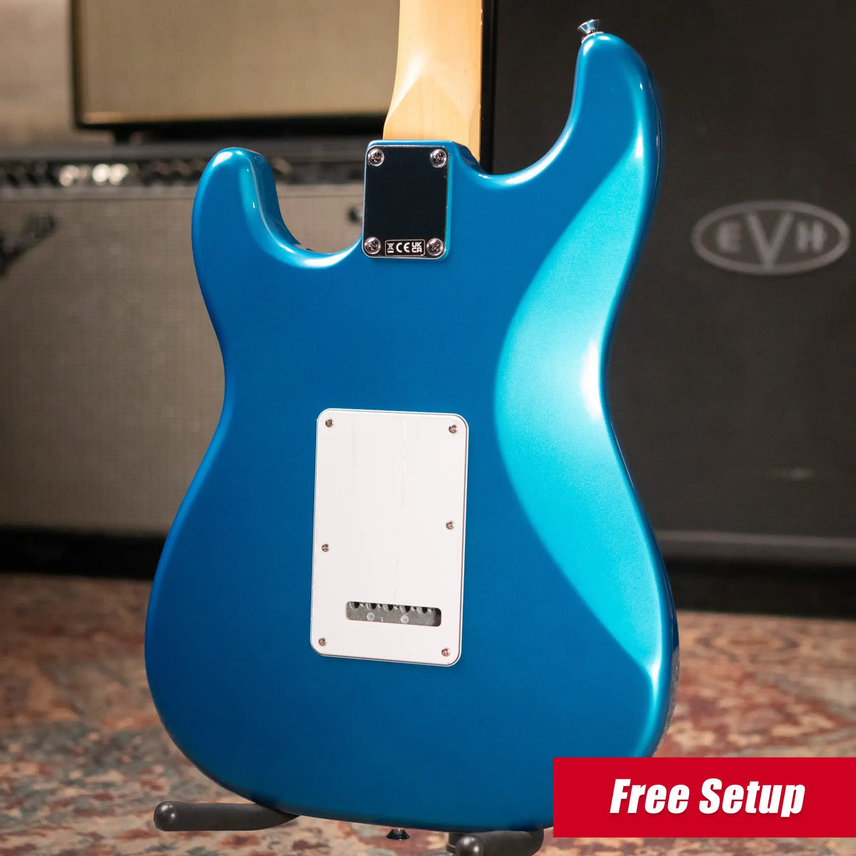 Fender Standard Stratocaster Electric Guitar - Aqua Marine Metallic - Demo