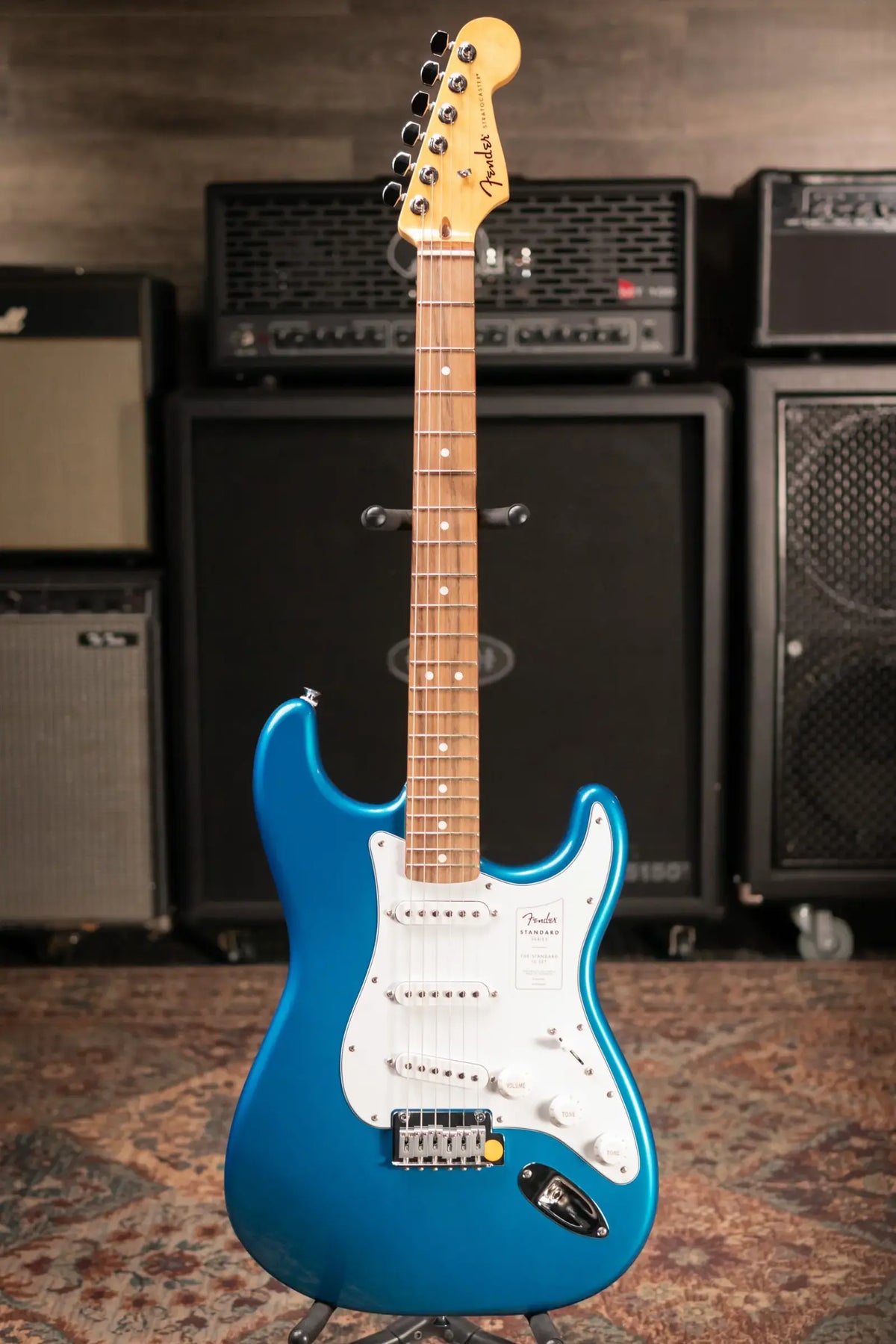 Fender Standard Stratocaster Electric Guitar - Aqua Marine Metallic - Demo