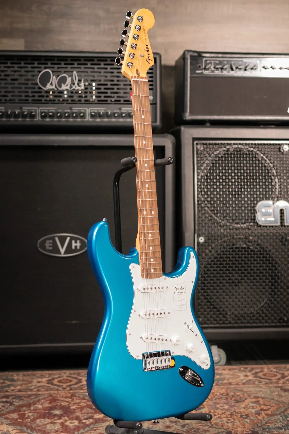 Fender Standard Stratocaster Electric Guitar - Aqua Marine Metallic - Demo