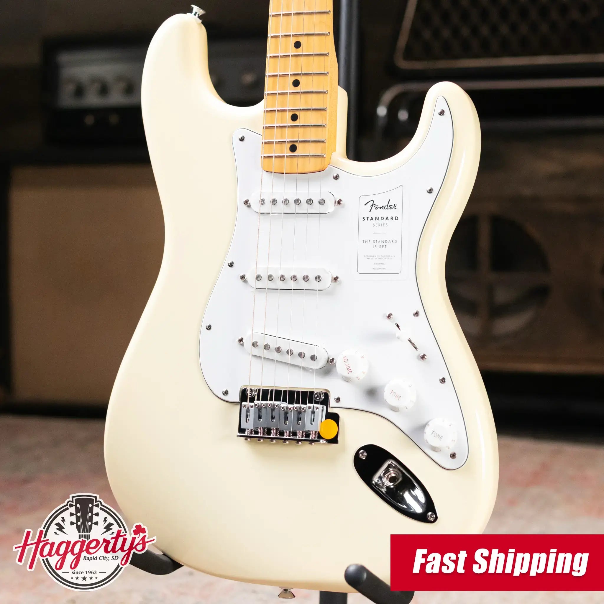 Fender Standard Stratocaster Electric Guitar - Olympic White