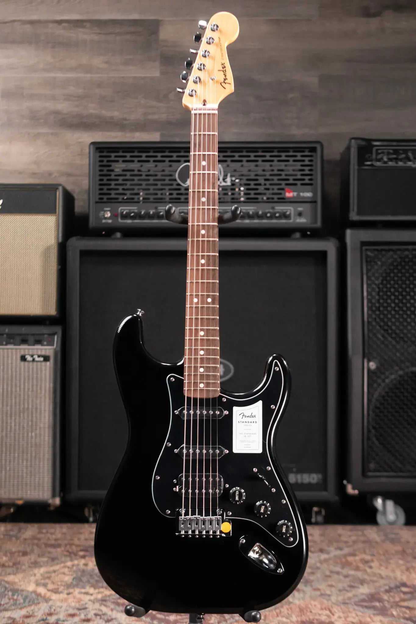 Fender Standard Stratocaster HSS Electric Guitar - Black