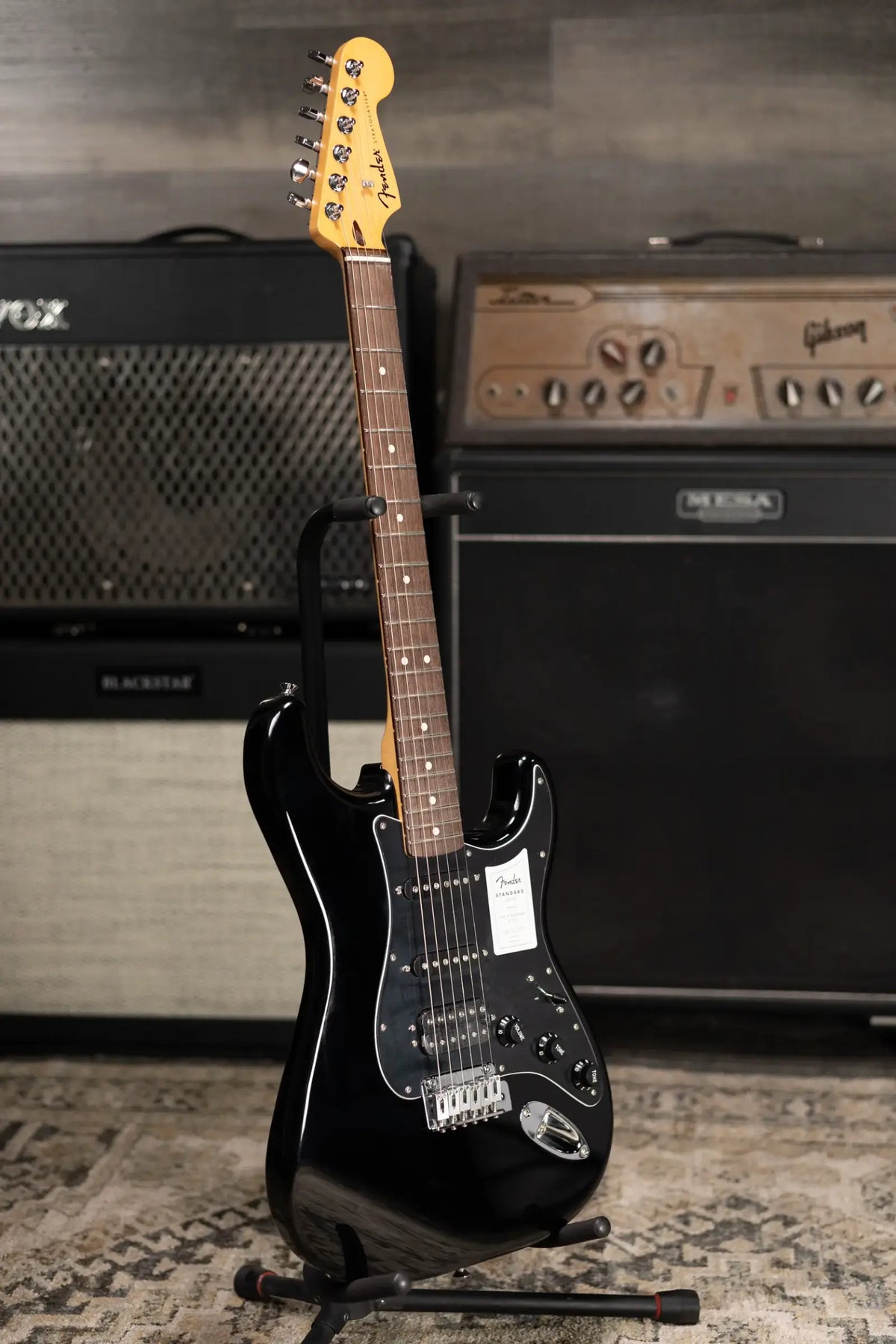 Fender Standard Stratocaster HSS Electric Guitar - Black