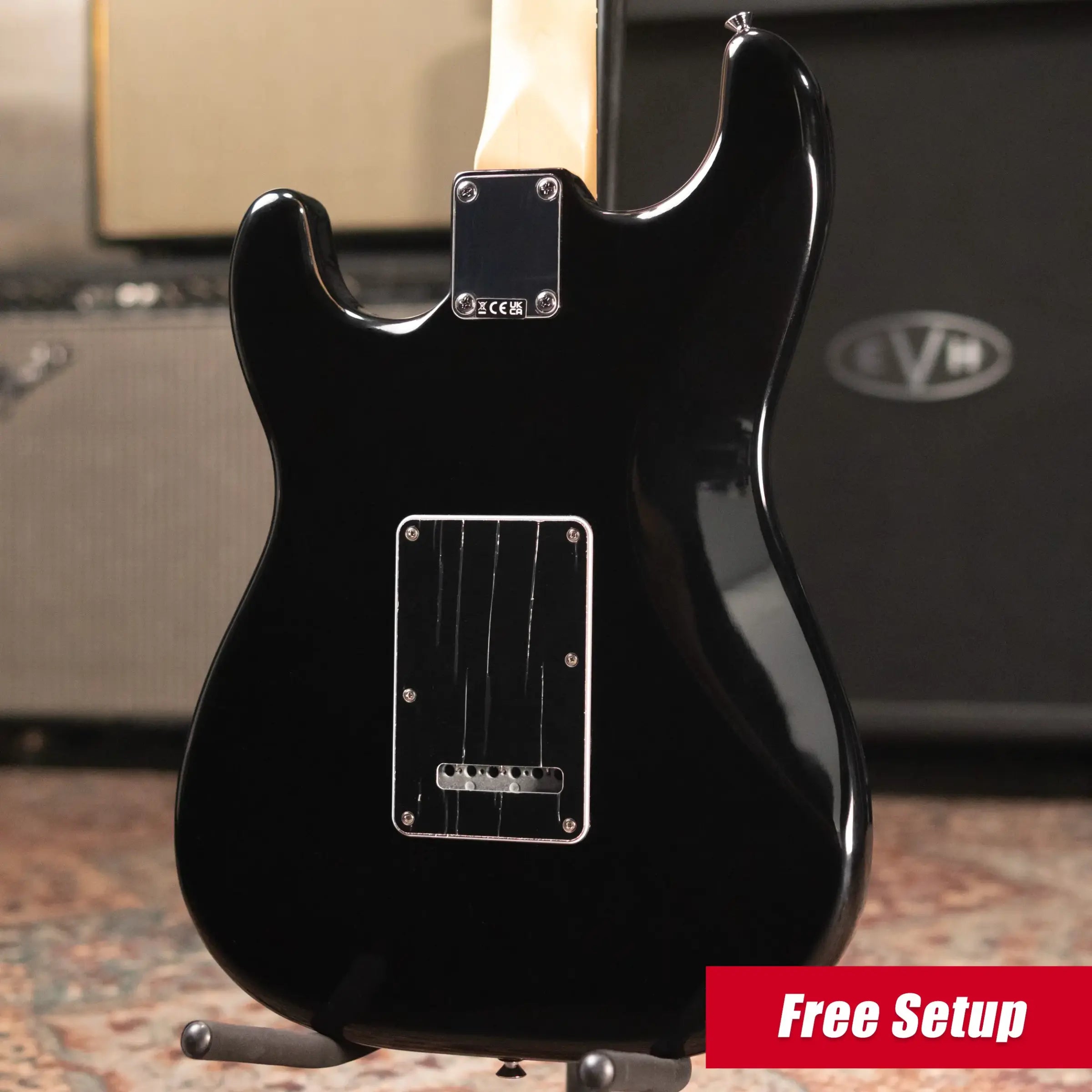 Fender Standard Stratocaster HSS, Laurel Fingerboard, Black Pickguard Electric Guitar - Black