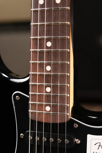 Fender Standard Stratocaster HSS, Laurel Fingerboard, Black Pickguard Electric Guitar - Black