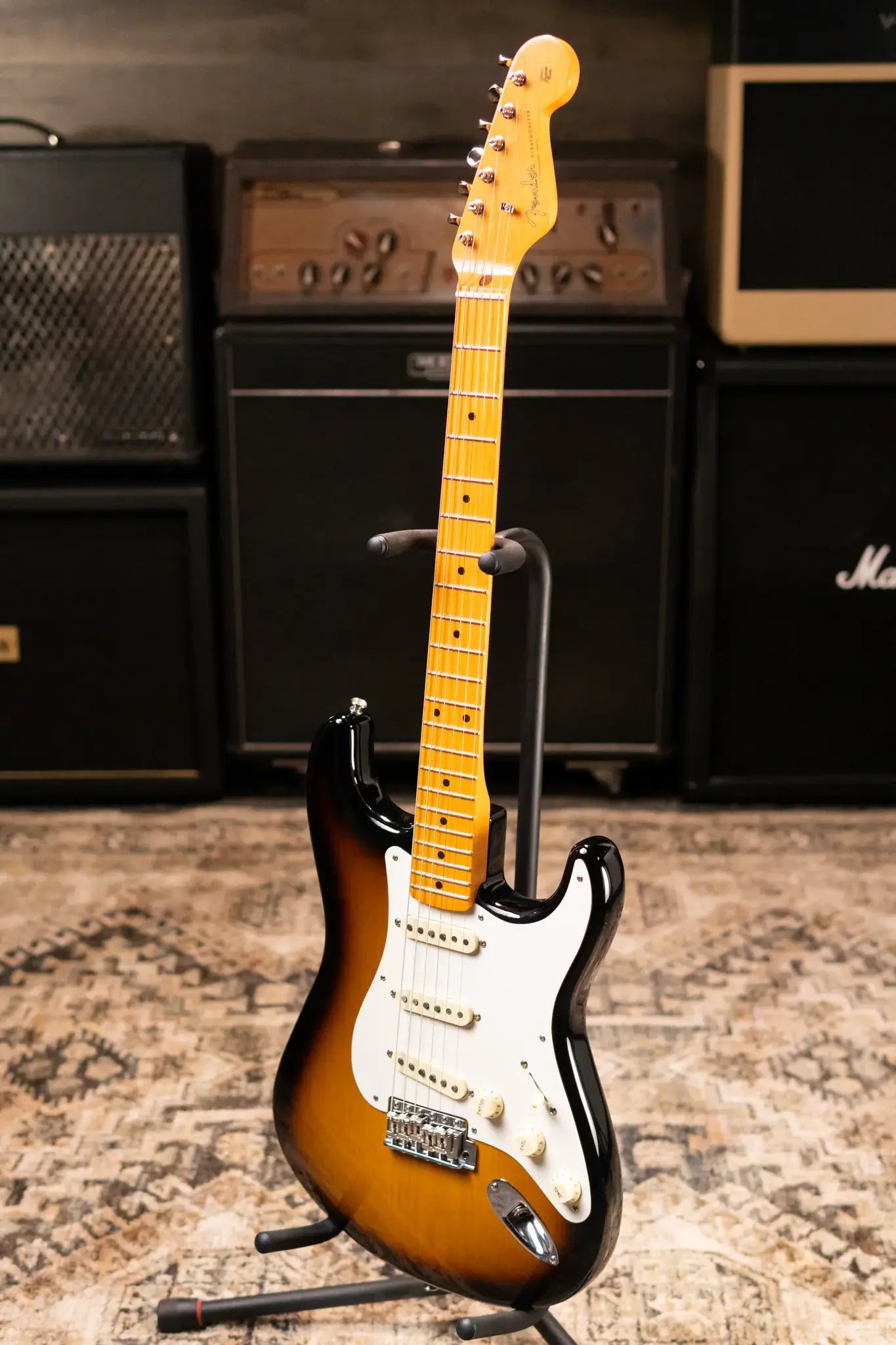 Fender Stories Collection Eric Johnson 1954 Virginia Stratocaster Electric Guitar - 2-Color Sunburst with Hardshell Case - Used