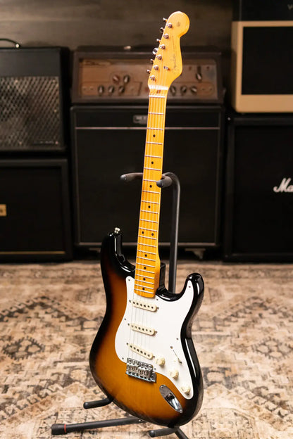 Fender Stories Collection Eric Johnson 1954 Virginia Stratocaster Electric Guitar - 2-Color Sunburst with Hardshell Case - Used