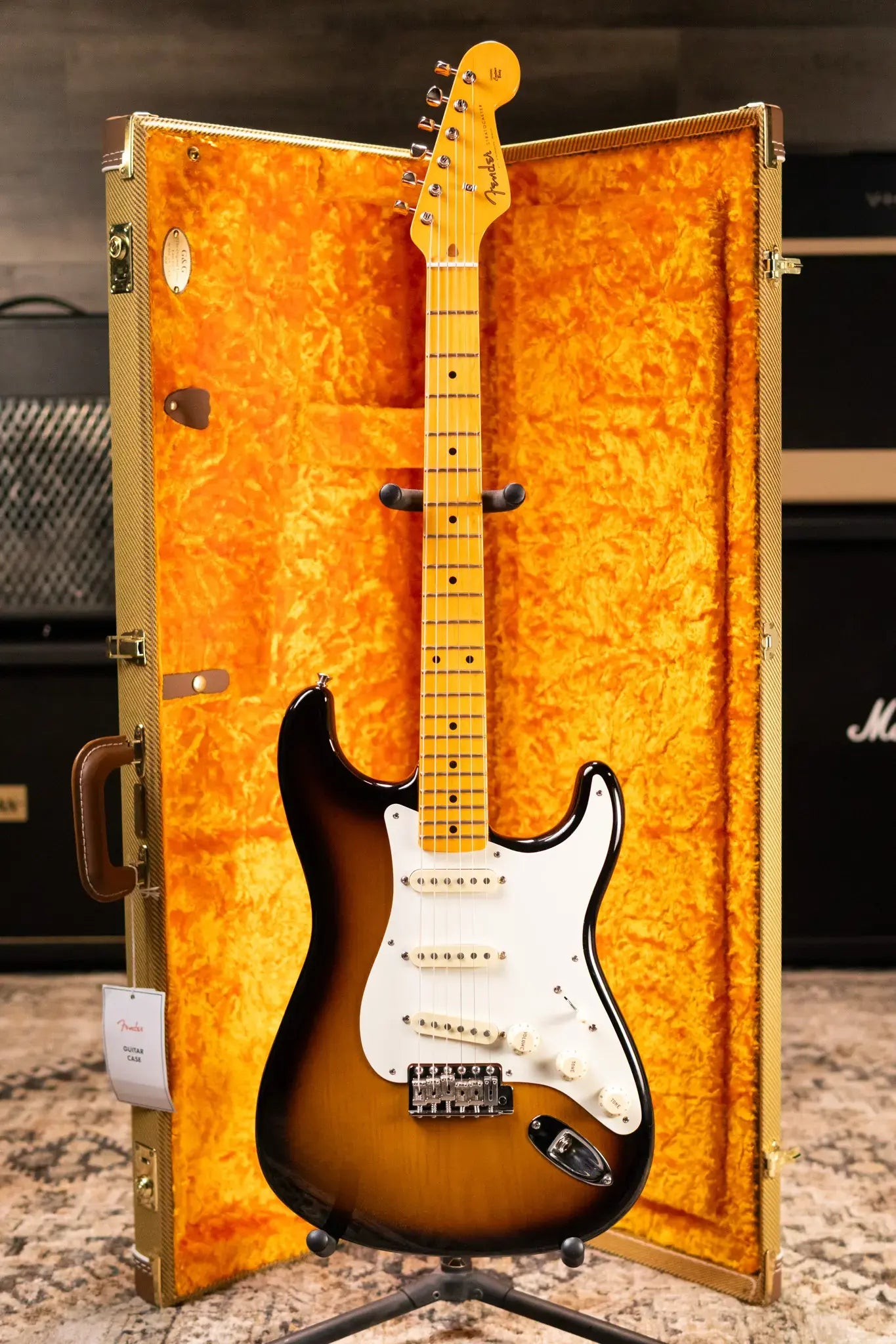 Fender Stories Collection Eric Johnson 1954 Virginia Stratocaster Electric Guitar - 2-Color Sunburst with Hardshell Case - Used
