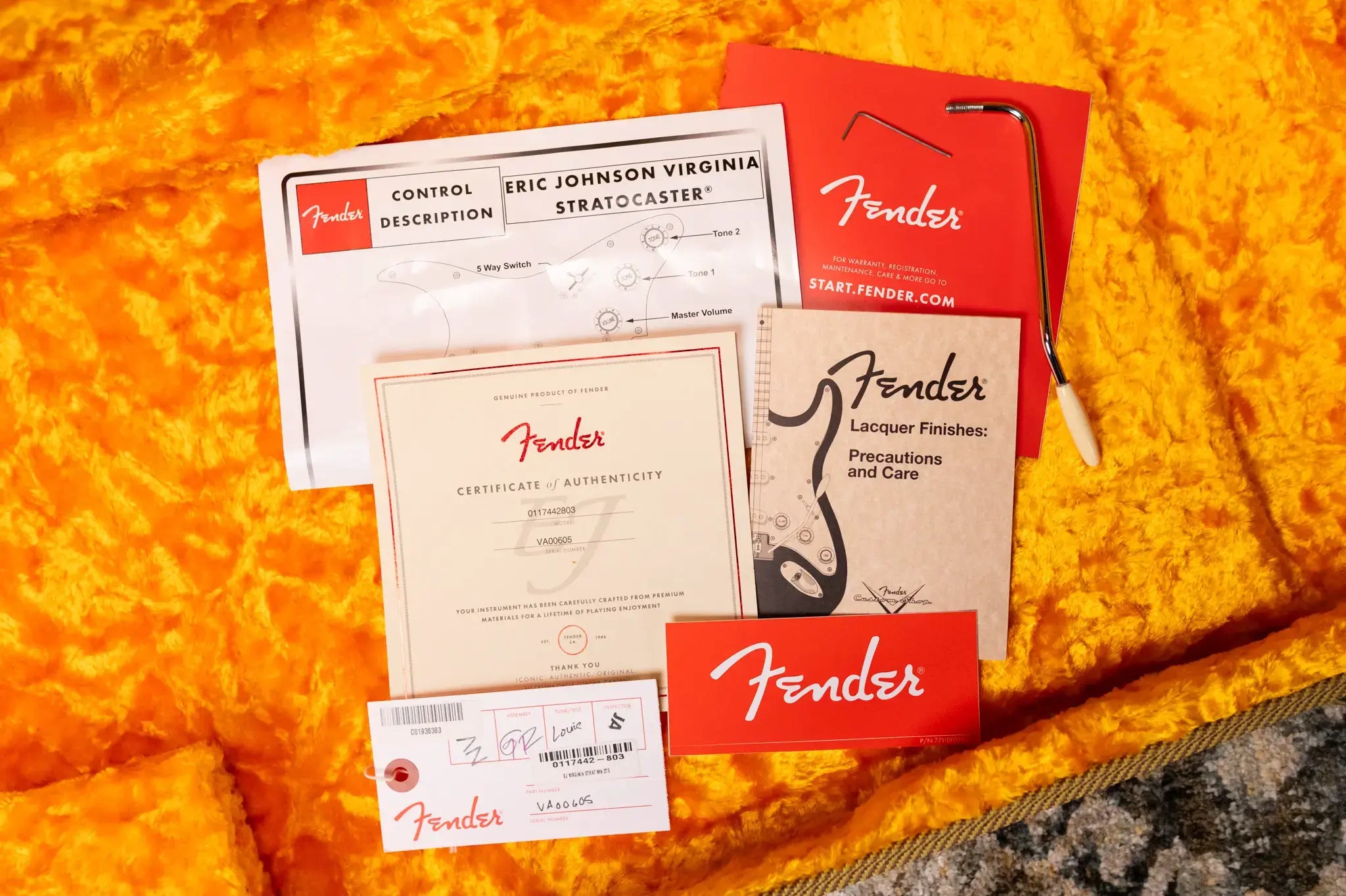 Fender Stories Collection Eric Johnson 1954 Virginia Stratocaster Electric Guitar - 2-Color Sunburst with Hardshell Case - Used