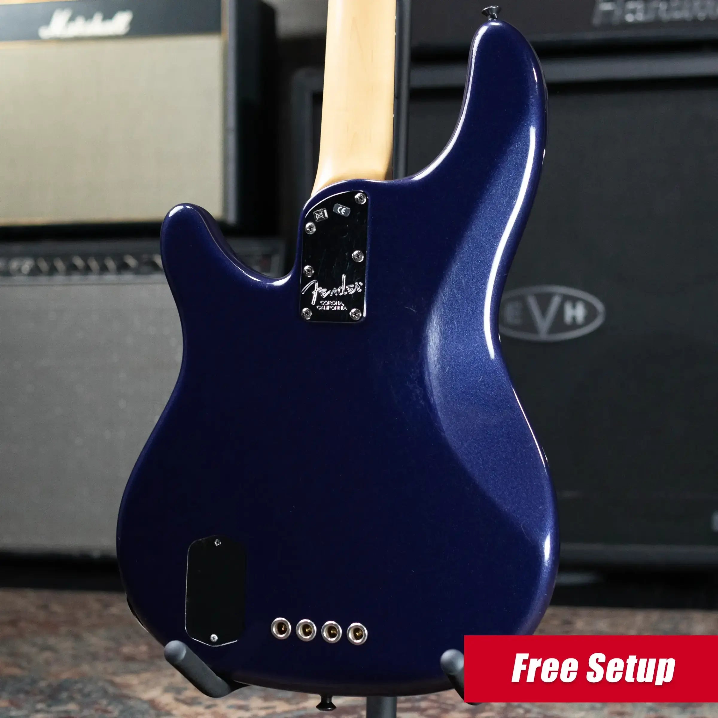 Fender Stu Hamm Signature Urge II Bass - Midnight Blue Metallic with Hardshell Case - Used