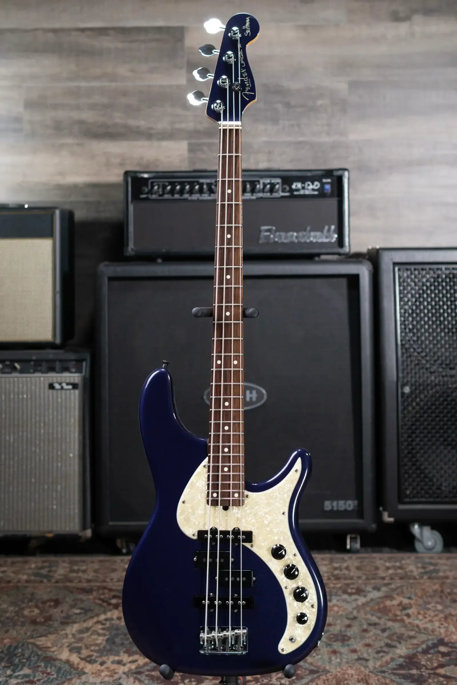 Fender Stu Hamm Signature Urge II Bass - Midnight Blue Metallic with Hardshell Case - Used