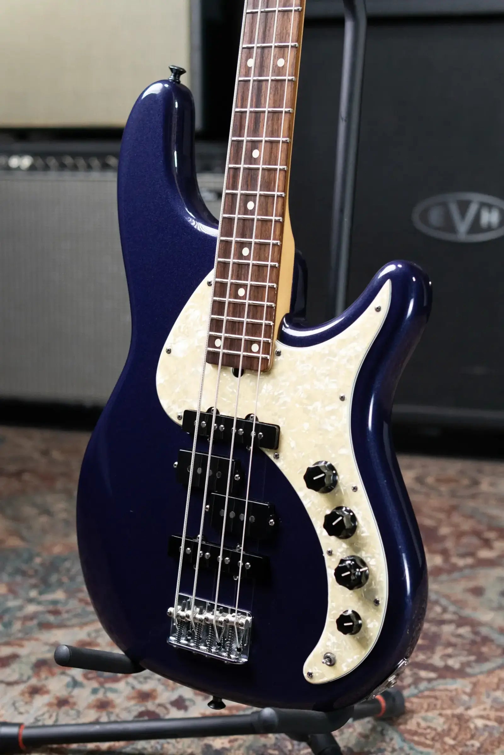 Fender Stu Hamm Signature Urge II Bass - Midnight Blue Metallic with Hardshell Case - Used
