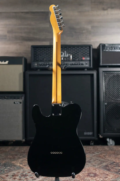 Fender MIJ Telecaster Electric Guitar - Black with Upgraded TV Jones Pickups and Hardshell Case - Used
