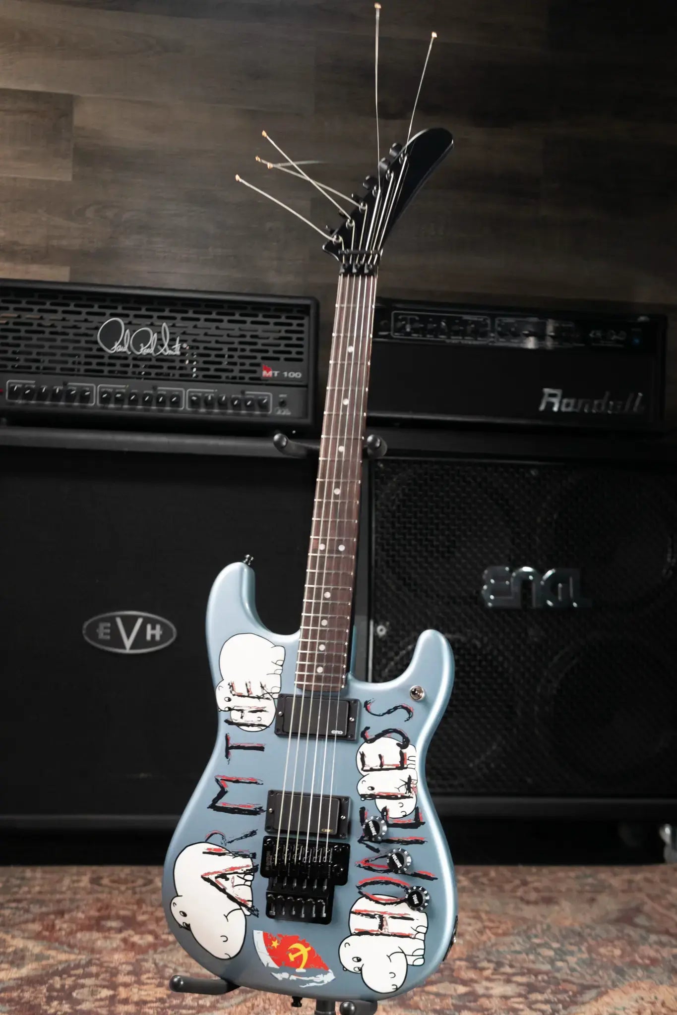 Fender Tom Morello's "Arm the Homeless" Electric Guitar - Blue Ice Metallic with Hardshell Case