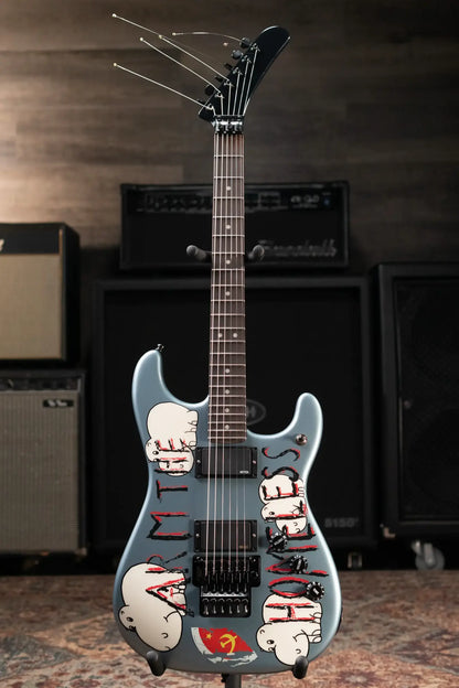 Fender Tom Morello's "Arm the Homeless" Guitar - Blue Ice Metallic with Hardshell Case