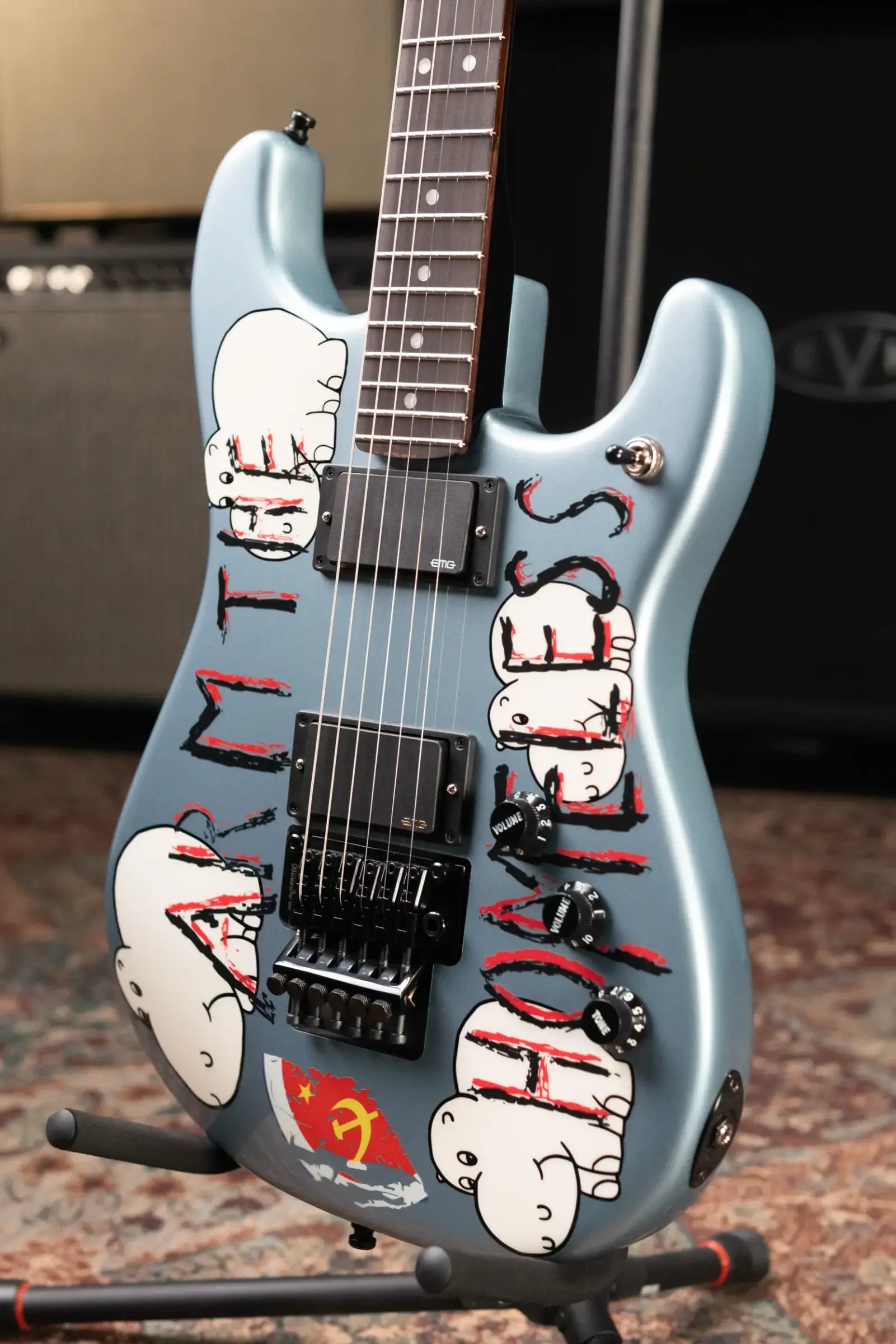 Fender Tom Morello's "Arm the Homeless" Guitar - Blue Ice Metallic with Hardshell Case