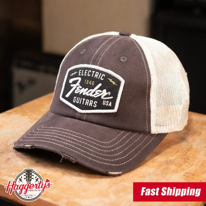 Fender Transition Logo Patch Hat Black/Stone One Size