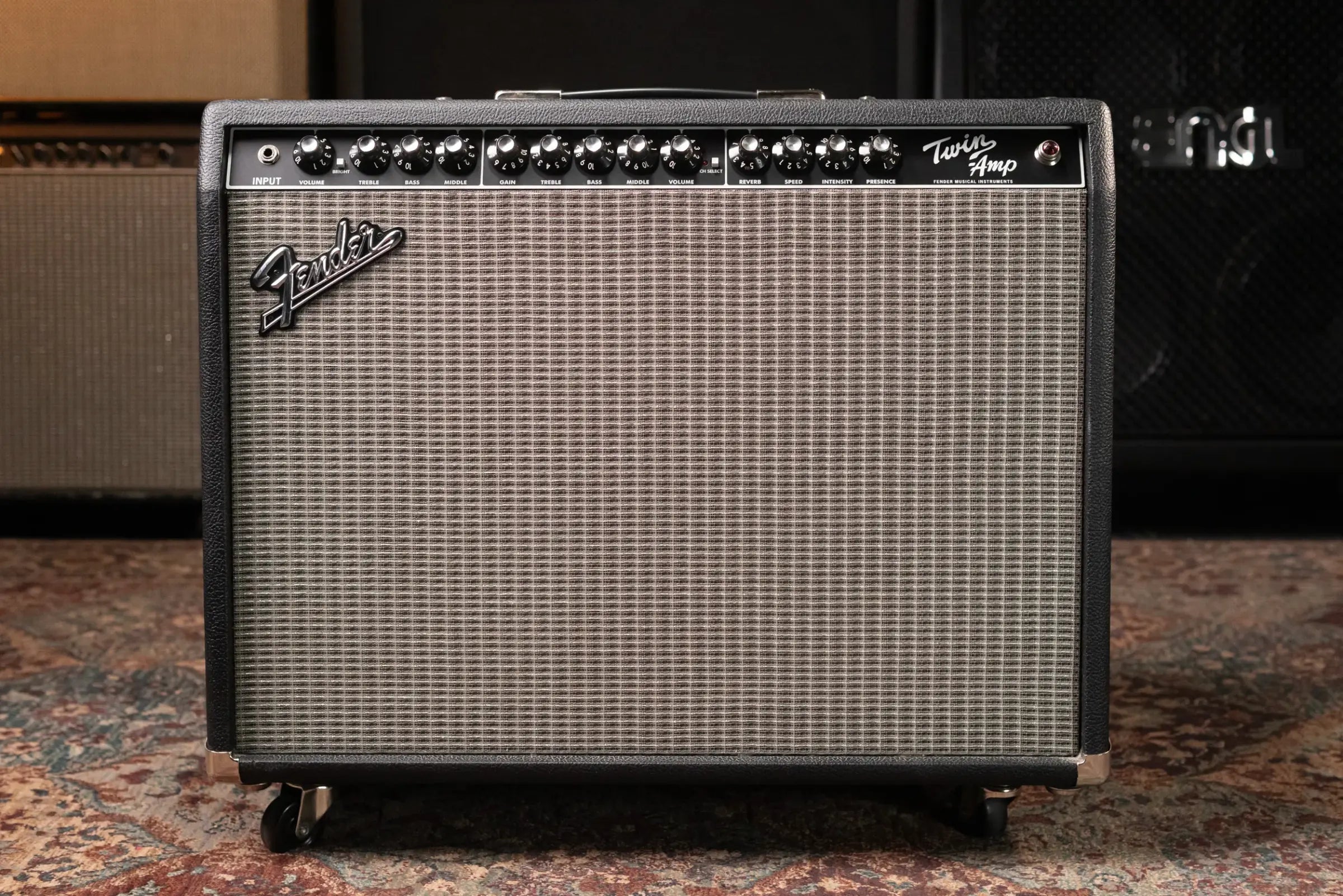 Fender Twin 2x12 Guitar Amplifier with Casters - Used