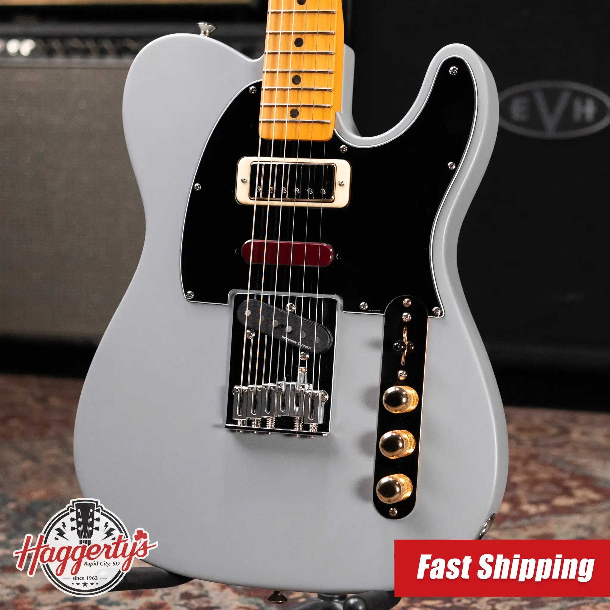 Fender USA Brent Mason Signature Telecaster Electric Guitar With Gator Hardshell Case - Primer Grey - Used