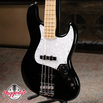 Fender U.S.A. Geddy Lee Jazz Bass, Maple Fingerboard - Black with Hardshell Case