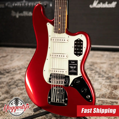 Fender Vintera III Early '60s Bass VI - Candy Apple Red with Gig Bag