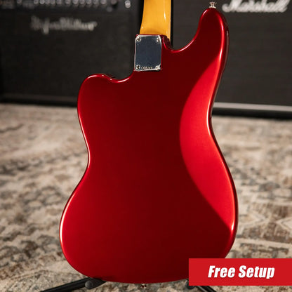 Fender Vintera III Early '60s Bass VI - Candy Apple Red with Gig Bag