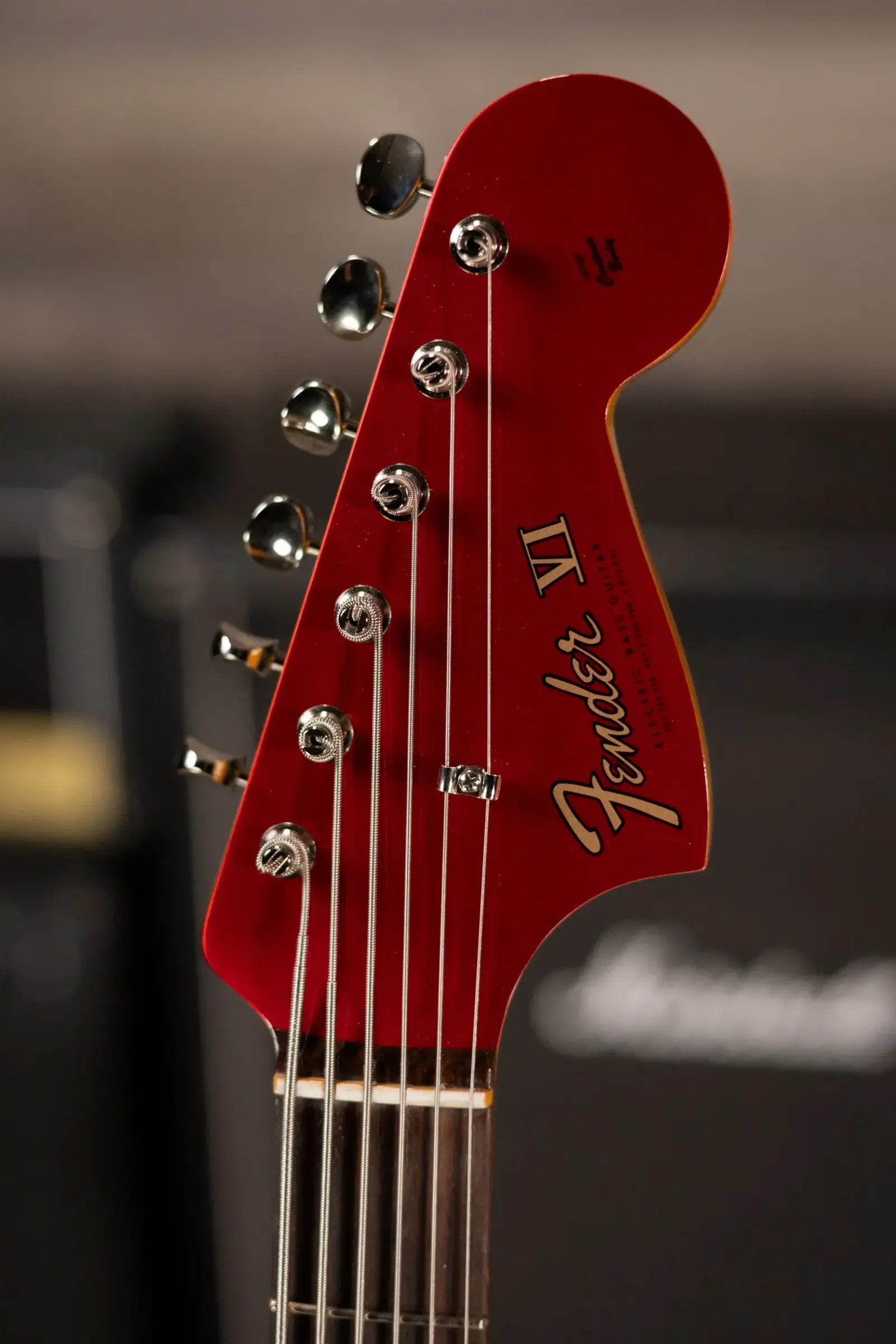 Fender Vintera III Early '60s Bass VI - Candy Apple Red with Gig Bag
