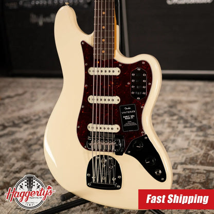 Fender Vintera III Early '60s Bass VI - Olympic White with Gig Bag