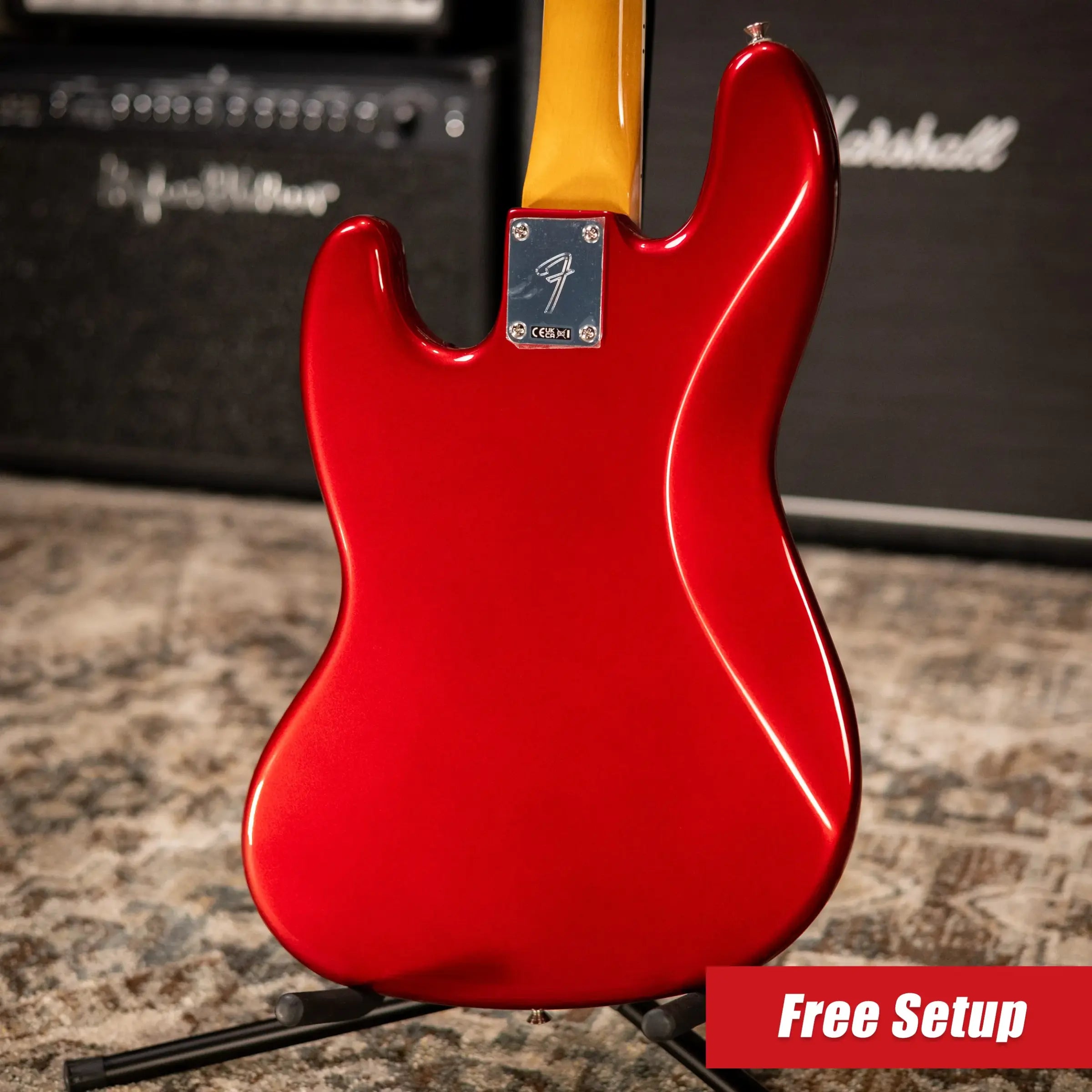 Fender Vintera III Early '70s Jazz Bass - Candy Apple Red with Gig Bag