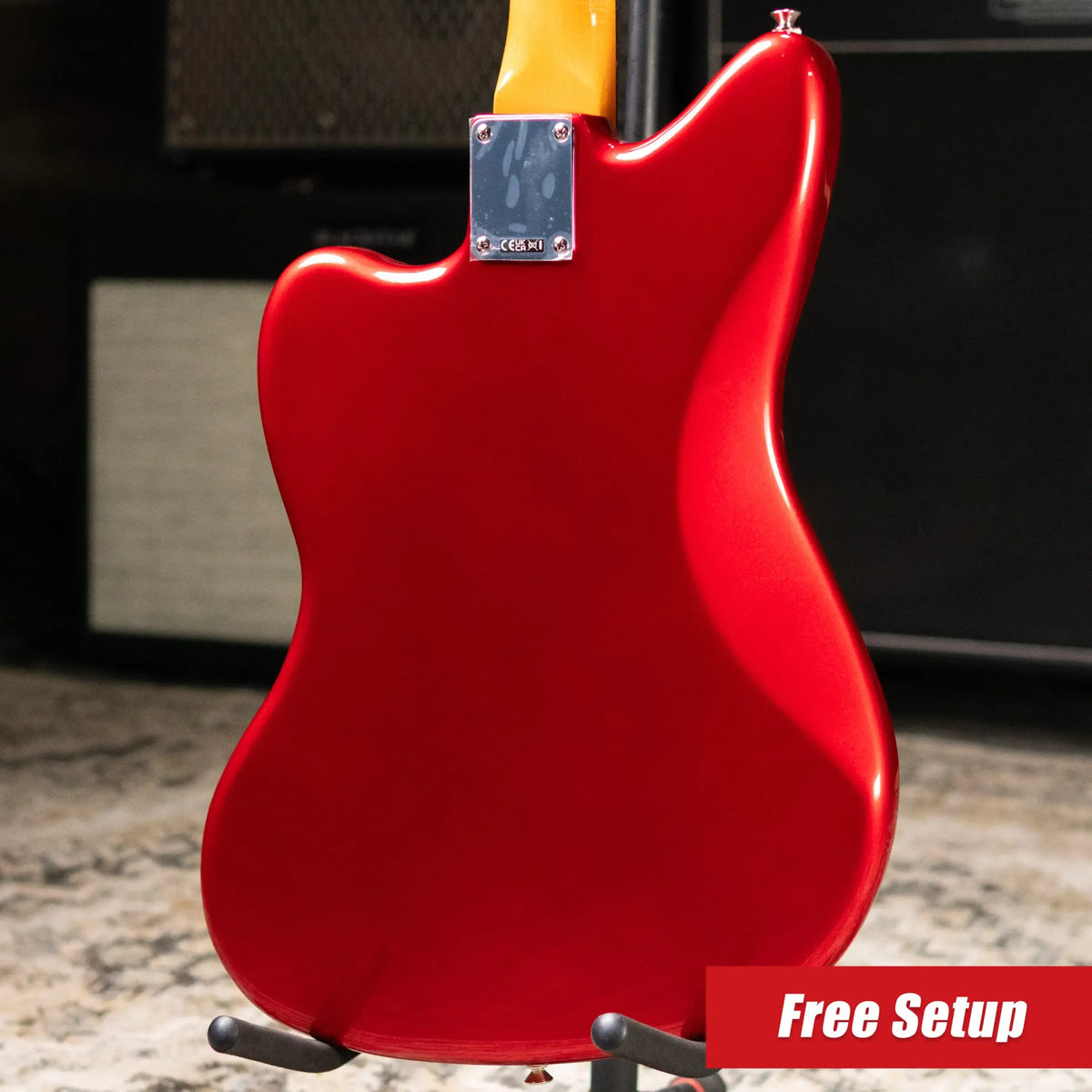 Fender Vintera III Mid '60s Jazzmaster Electric Guitar - Candy Apple Red with Gig Bag