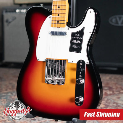 Fender Vintera III Mid '60s Telecaster Electric Guitar - 3-Color Sunburst with Gig Bag