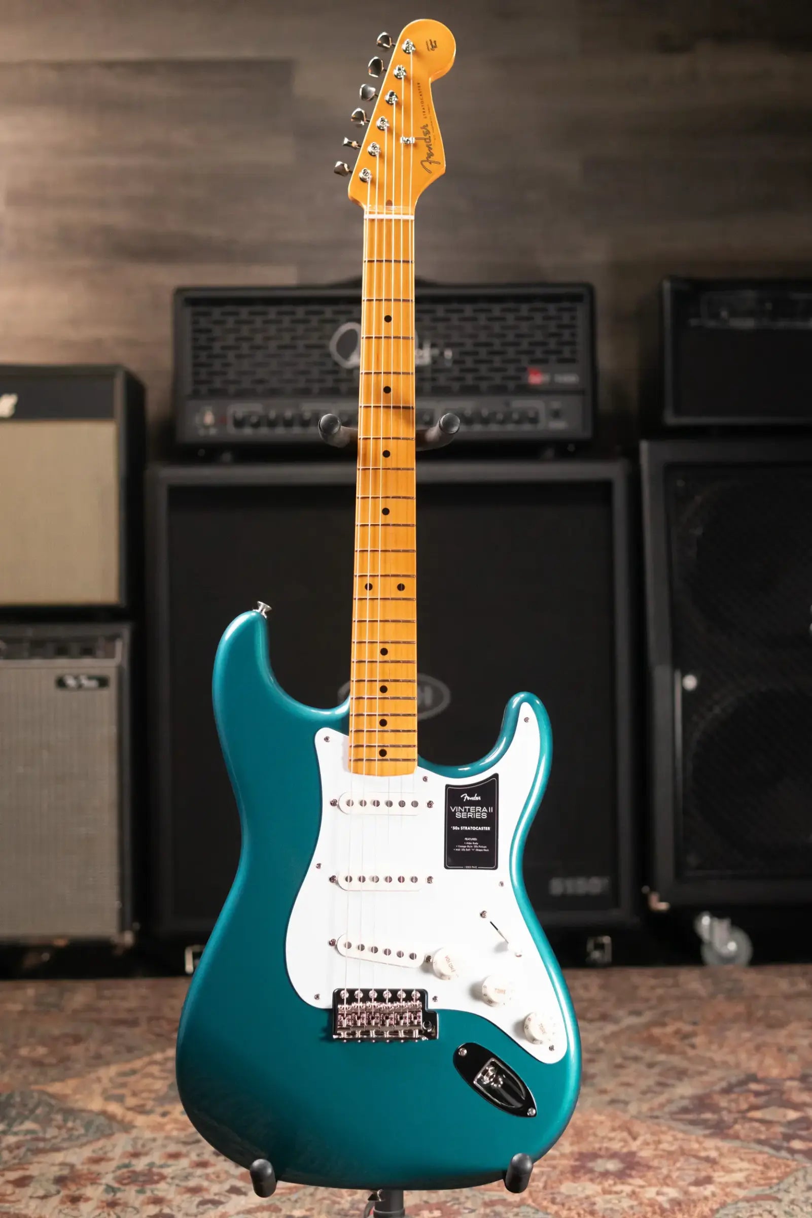 Fender Vintera II '50s Stratocaster Electric Guitar - Ocean Turquoise with Gig Bag