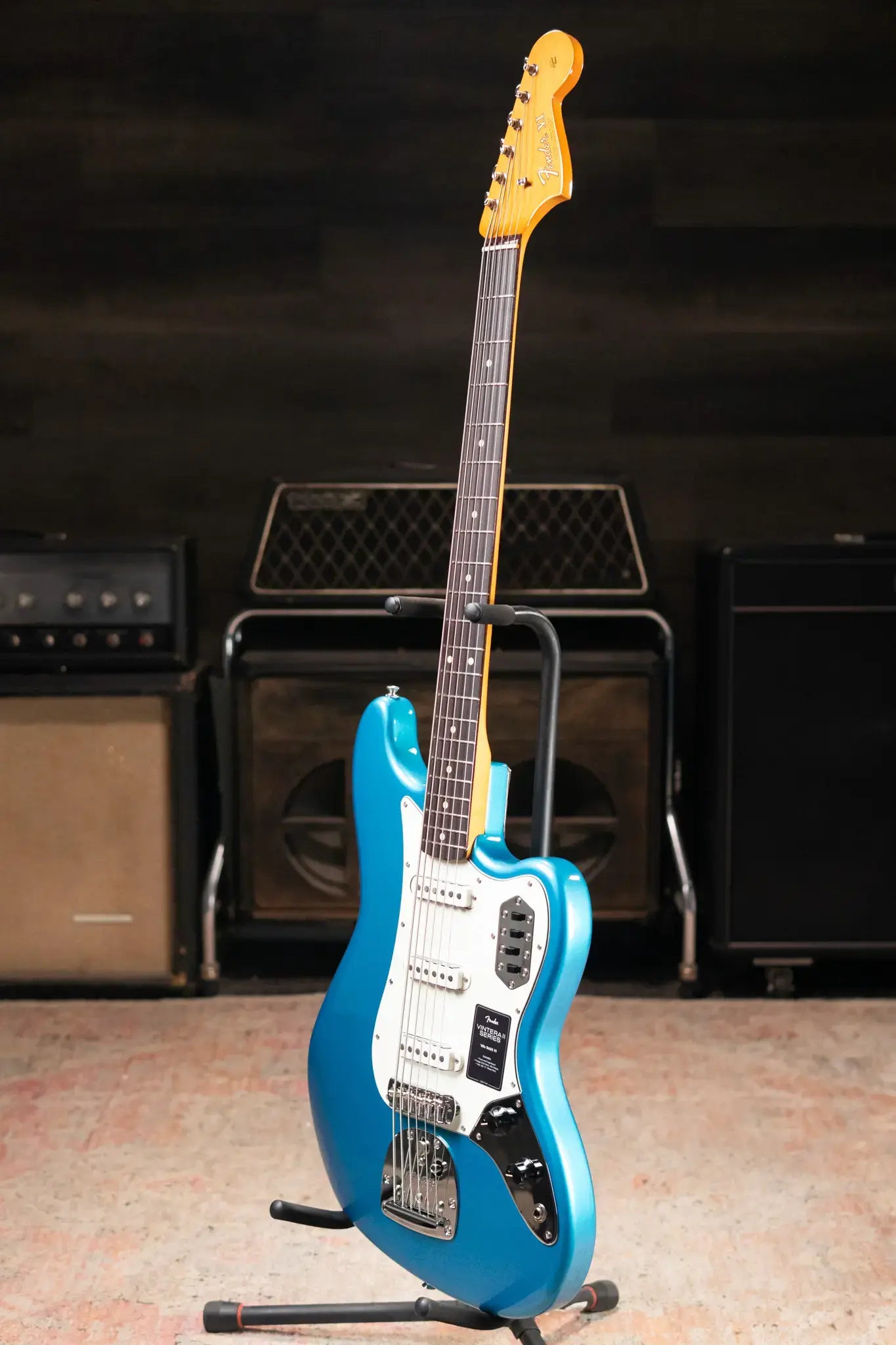 Fender Vintera II '60s Bass VI - Lake Placid Blue with Gig Bag