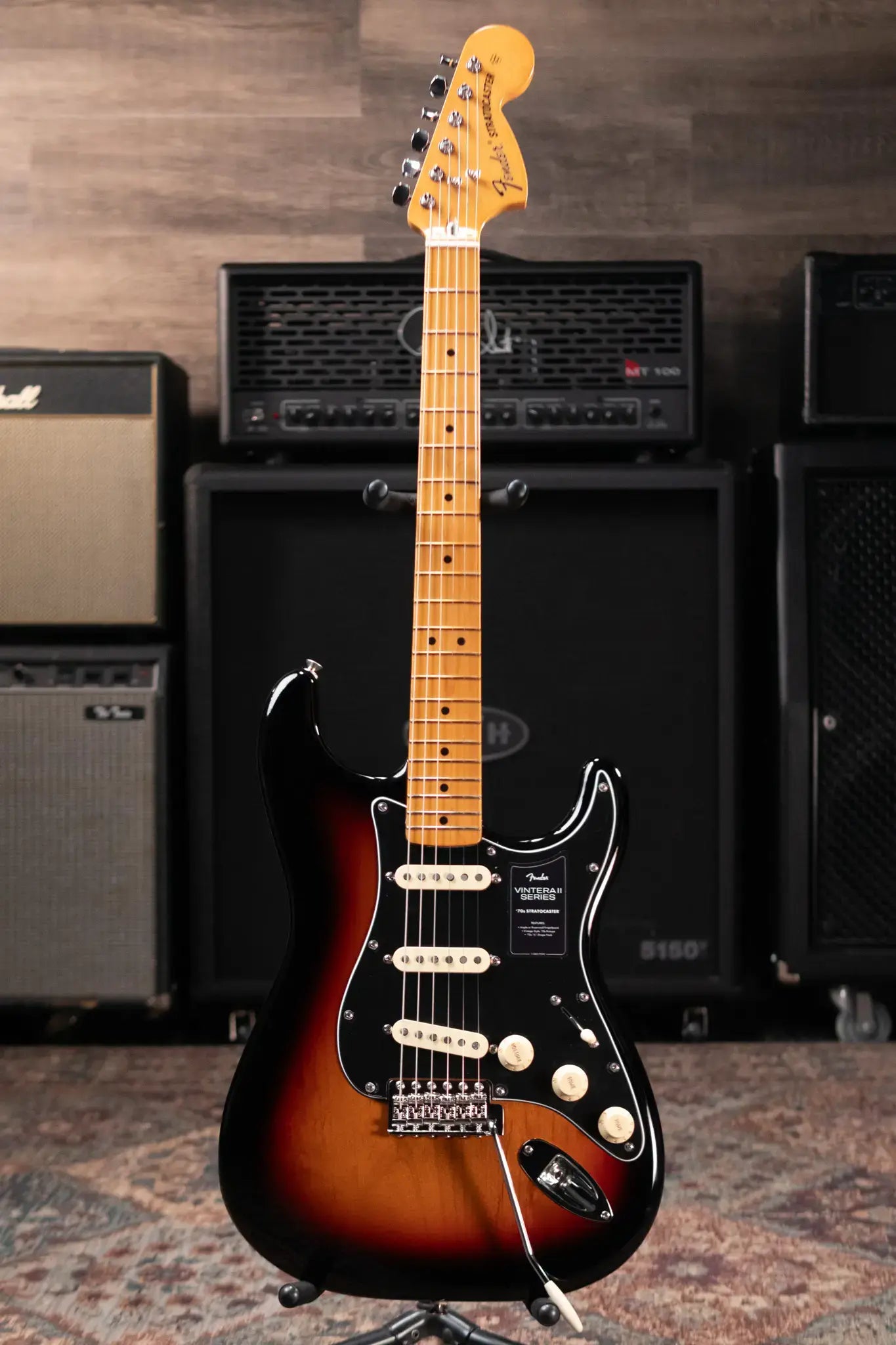 Fender Vintera II '70s Stratocaster Electric Guitar - 3-Color Sunburst with Gig Bag