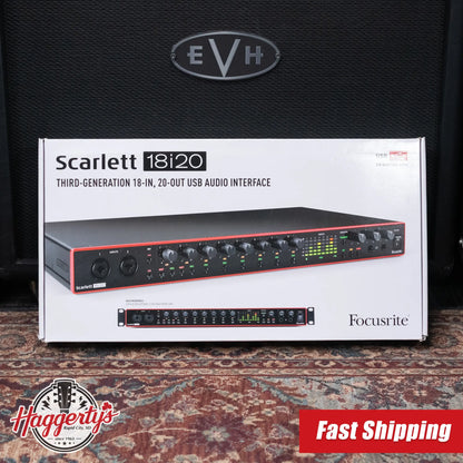 Focusrite Scarlett 18i20 Third-Generation 18-In, 20-Out USB Audio Interface - Used