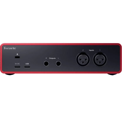 Focusrite Scarlett 2i2 4th Gen USB Audio Interface back