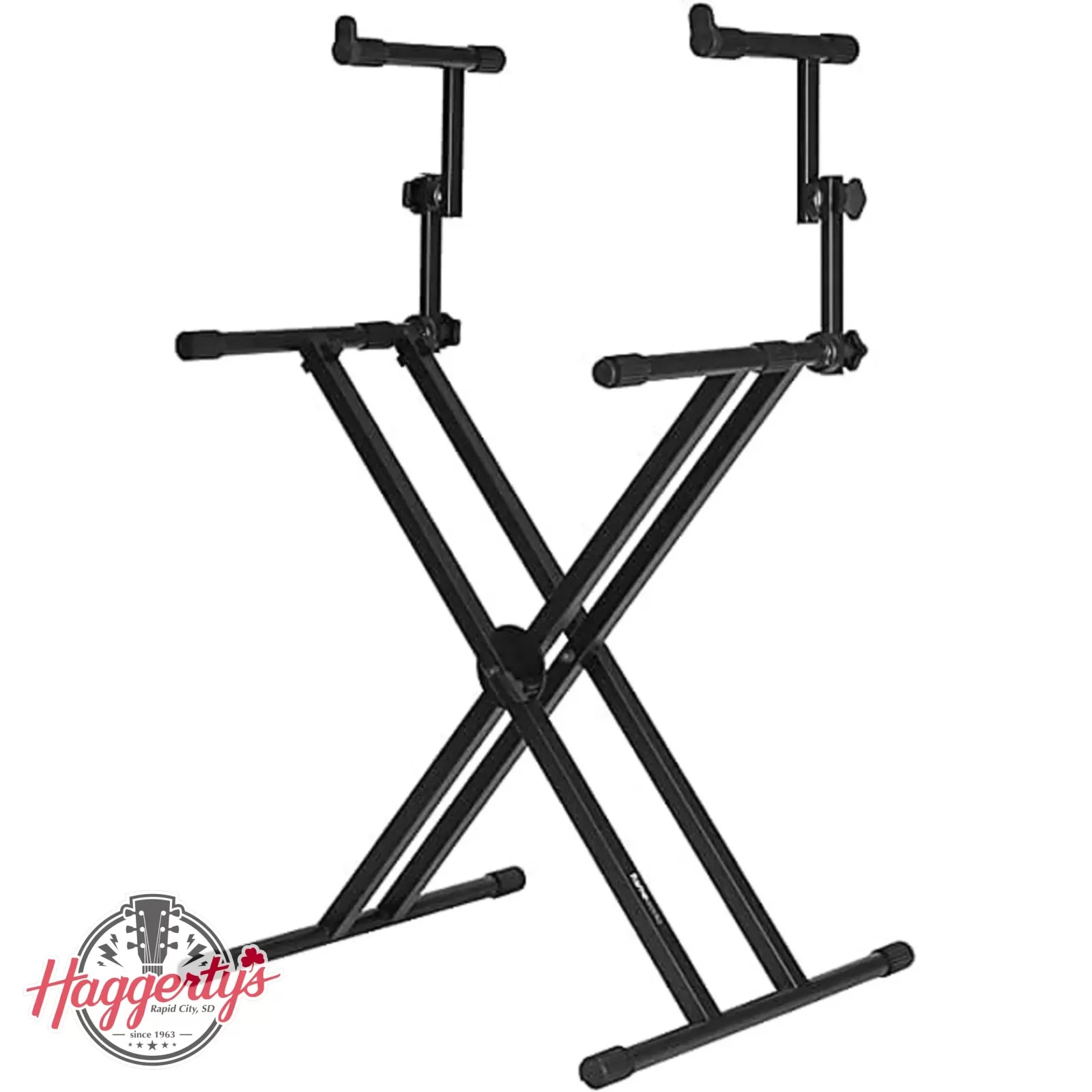 Gator Heavy Duty X-Style Keyboard Stand with Adjustable Upper Tier