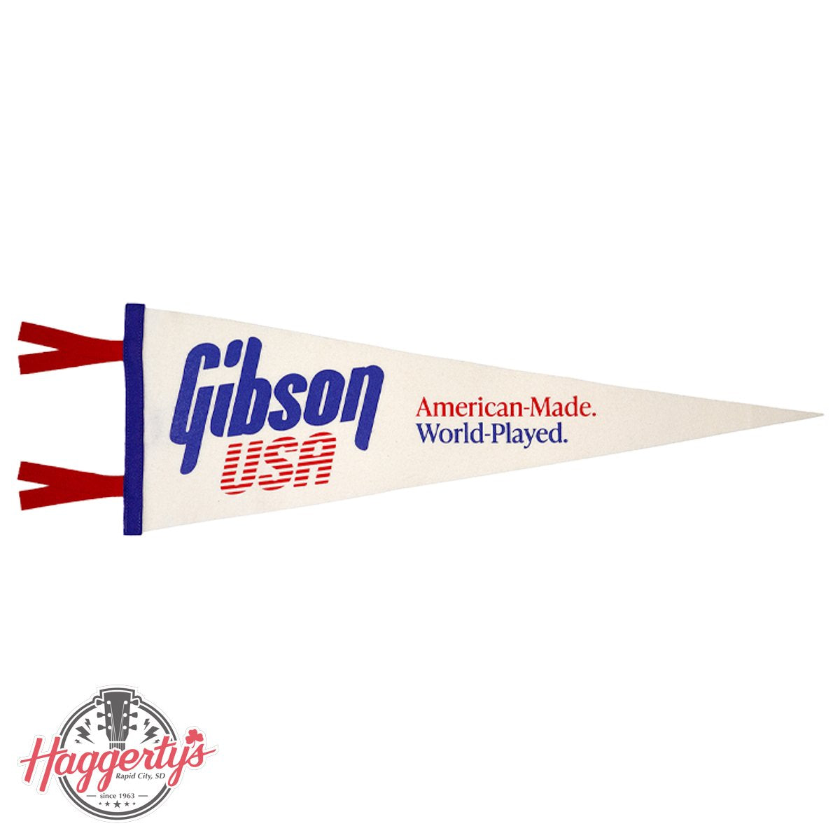 Gibson "American Made, World Played" Oxford Pennant